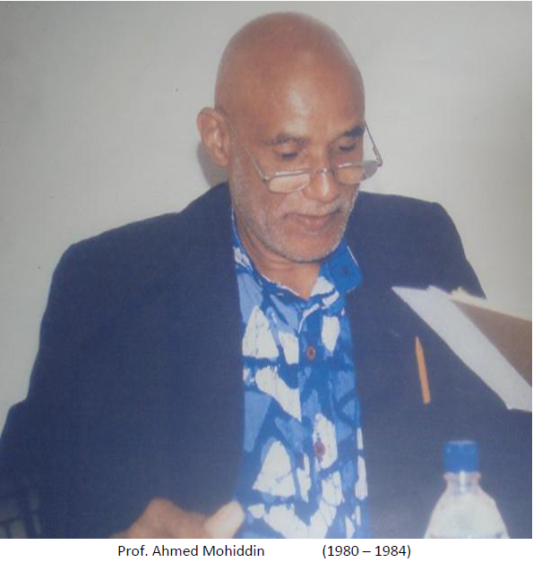Prof. Ahmed Mohiddin (1980 - 1984)