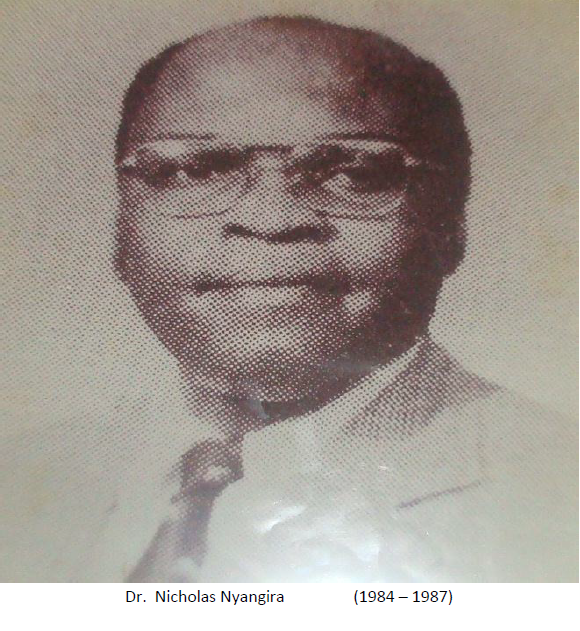 Dr. Nicholas Nyangira (1984 - 1987)