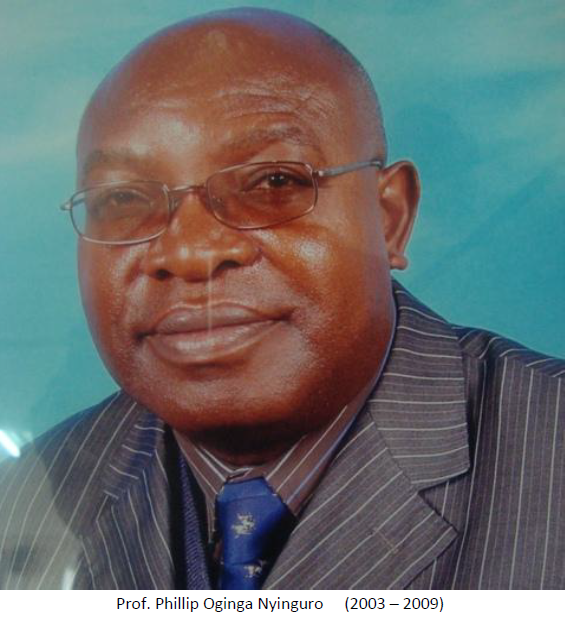 Prof. Phillip Oginga Nyinguro ( 2003 - 2009)