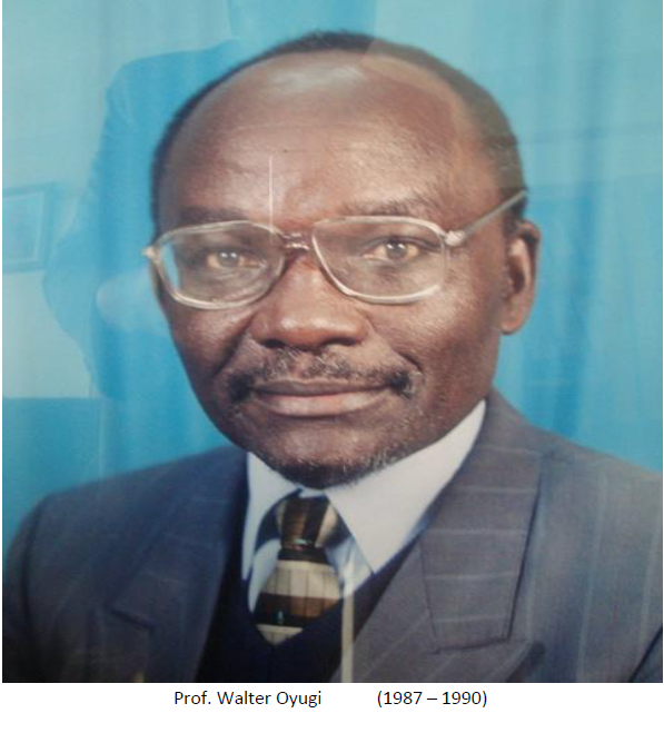 Prof. Walter Oyugi (1987 - 1990)